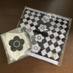 MARY QUANT マリークワント タオルハンカチ マスク 2点セット