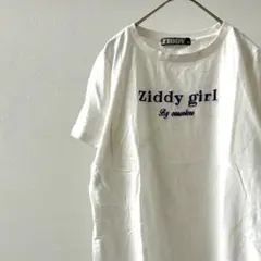ZIDDY Tシャツ 半袖 クルーネック 刺繍 ワンポイント シンプルのサムネイル