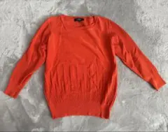 ニットセーター LAUTREAMONT オレンジ 38