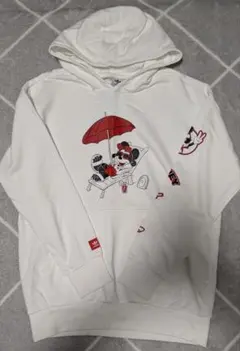 新品 Adidas ミッキーマウス パーカー ホワイト 160サイズ
