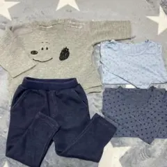 プティマイン　ユニクロ　スヌーピー　ヒートテック ベビー服まとめ売り 冬服