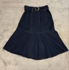 proportion body dressing デニム フレアスカート