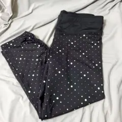 PUMA レギンス ジムウェア ブルー sサイズ ドット ヨガウェア　七分丈