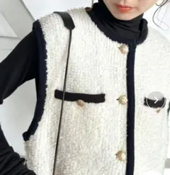 【ADAWAS / アダワス】LOOP KNITTED VEST ニットベスト