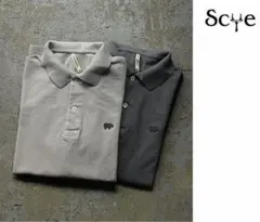 SCYE BASICS 23ss コットンピケポロシャツ グレー