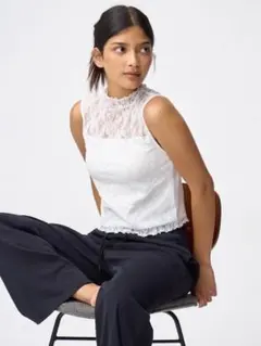 ブラフィールクロップドレースT(ノースリーブ)S