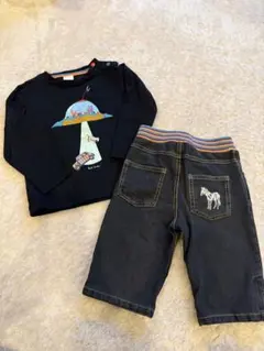 ポールスミス baby 90cm 上下セット 宇宙人T ＆ 虹色デニム