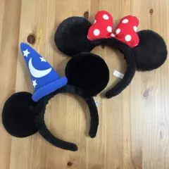 【1回使用】ディズニー カチューシャ ミッキー ミニー セット ペア