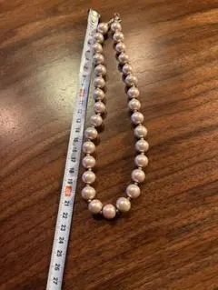 ピンクパールネックレス　大振り