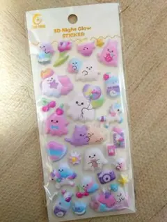 おばけ シール もちもち ぷくぷく ぷっくり 立体 3D
