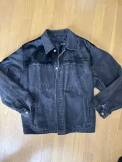 archive black coating denim jacket - メルカリ