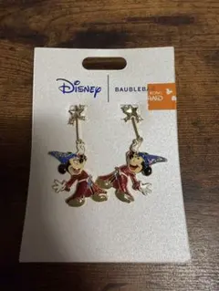 香港ディズニー バウブルバー ソーサラーミッキー ピアス　ファンタジア　弟子くんのサムネイル