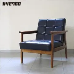 カリモク60 ロクマル Kチェア 1シーター スタンダード ブラック 1P