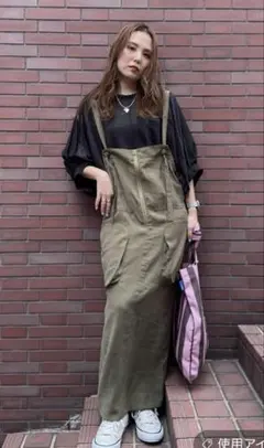 ニコアンド MODE NORM CORE］テロテロミリタリーポケワンピース