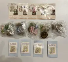 ピーターラビット　フィギュア　ペットボトルキャップ　5種フルセット　海洋堂