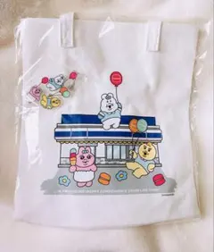 【限定】ローソン　可哀想に！　おぱんちゅうさぎ　アクキー付　トートバッグ