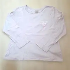 秋服　petit main 長袖　カットソー 120 ピンク バレエシューズ