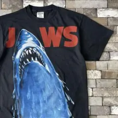 3778 Jaws　ジョーズ　ムービーT　シングルステッチ　Tシャツ　黒 3778 Jaws ジョーズ ムービーT シングルステッチ Tシャツ 黒 - メルカリ