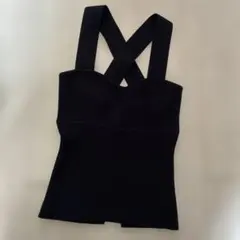 BLACK by moussy バッククロスニットキャミ　美品のサムネイル
