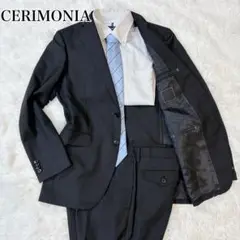 【美品】CERIMONIA THE SUIT COMPANY スーツ　ストライプ