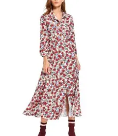 ZARA WOMAN♡花柄 ロング シャツ ワンピース 大きいサイズ