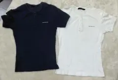 Calvin Klein Jeans　Tシャツ　リブ　Mサイズ　2枚セット