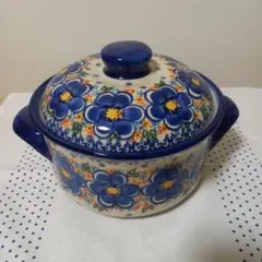 ポーリッシュポタリー 花柄陶器ケーキ型 直径20cm - メルカリ