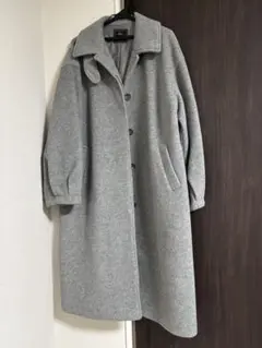 Olu. ステンカラーロングコート グレー サイズ 1 | Mercari