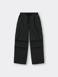 【ゆみ様】gu パラシュートカーゴパンツ ブラック S