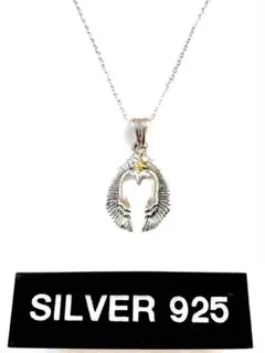 存在感抜群イーグルシルバー925 ネックレス(チェーン付)