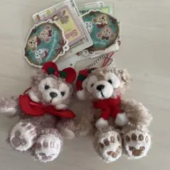 最終価格　ダッフィー　シェリーメイ　クリスマス　ぬいぐるみストラップ