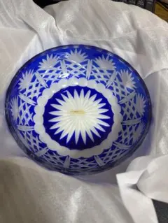 ト*ン様 藍色切子　創作ガラス　曽根工芸　江戸切子