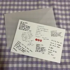 BTS スペシャルメッセージカードGOLD Member member ship