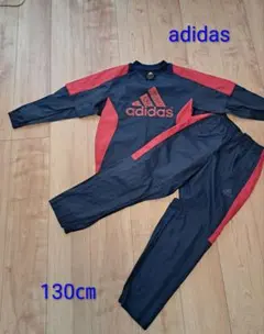 adidas ピステ上下 130cm ネイビー レッドのサムネイル