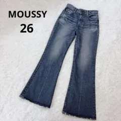 MOUSSY フレア デニム ジーンズ MVS ストレッチ 赤耳 26