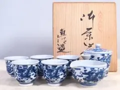 煎茶道具 賣茶好 酉年 鶏鳴盃 茶碗 4客 共箱 V 6533 - メルカリ