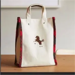 レアなチェック柄‼️SEVEN TEN by MIHO KAWAHITO❤️馬トート