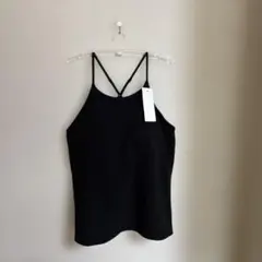 UNIQLO クレープジャージー ブラキャミソール M 黒