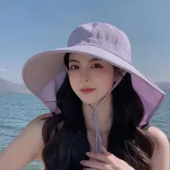 UVカット 帽子 つば広 日焼け対策 接触冷感 完全遮光 アウトドア