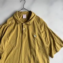 ✨大人気✨ブルックスブラザーズ 半袖ポロシャツ ゴールデンフリース 黄土色XXL
