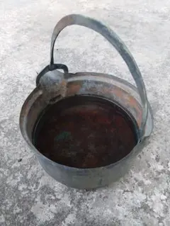 鋳物 両手鍋 大鍋 炊き出し用 囲炉鍋　古民家 鋳物 両手鍋 大鍋 炊き出し用 囲炉鍋 古民家 - メルカリ