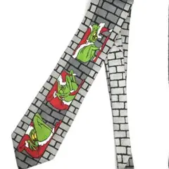 【vintage】90's ネクタイ アニメ ポップ 古着 キャラクター 総柄