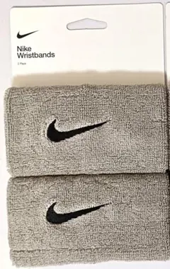 4(新品　NIKE ナイキ スウッシュ ダブルワイド リストバンド 2個
