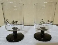 【美品】サントリー ウイスキーグラス 2点セット