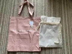 GELATO PIQUE ピンクトートバッグ