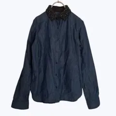 ZARAのZW COLLECTIONデニムシャツ☆M☆ブルー色 - メルカリ