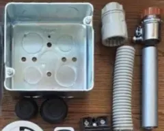 アウトレットボックス、電線管セット 第二種電気工事士技能試験