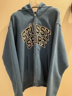 Stussy Sport ジップアップパーカー ブルーのサムネイル