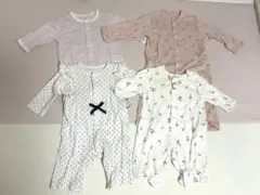 ベビー服 ロンパース カバーオール 4点セット　女の子　まとめ売り