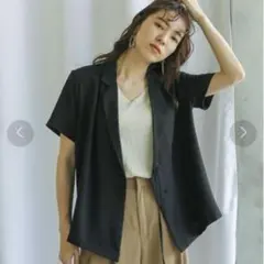 select MOCA◆カシュクールジャケットシャツ◆フリーサイズ◆ブラックのサムネイル
